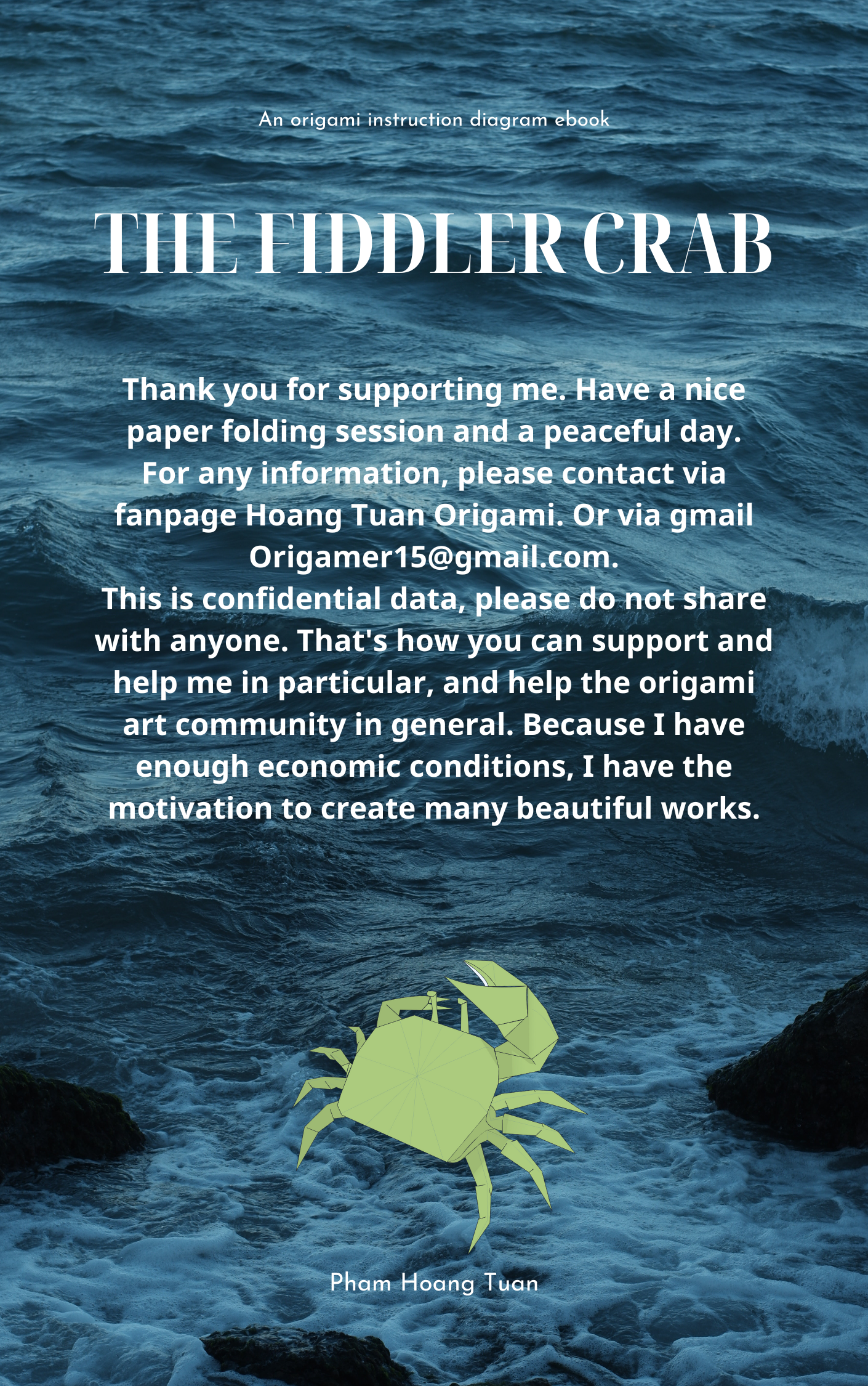 Origami Fildler Crab Instruction Diagram - Origami Fildler Crab Ebook