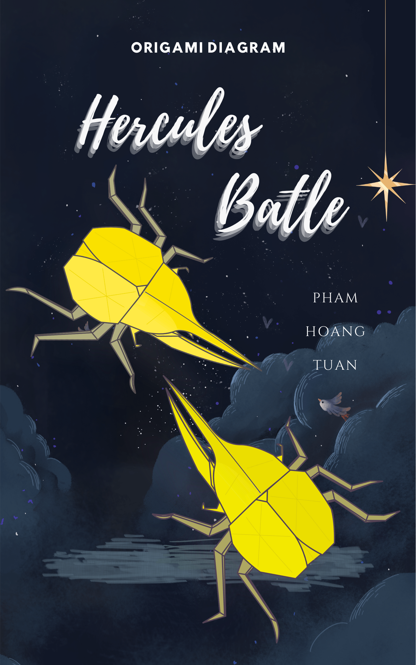 Origami Hercules Beetle Instruction Diagram - Origami Beetle Ebook