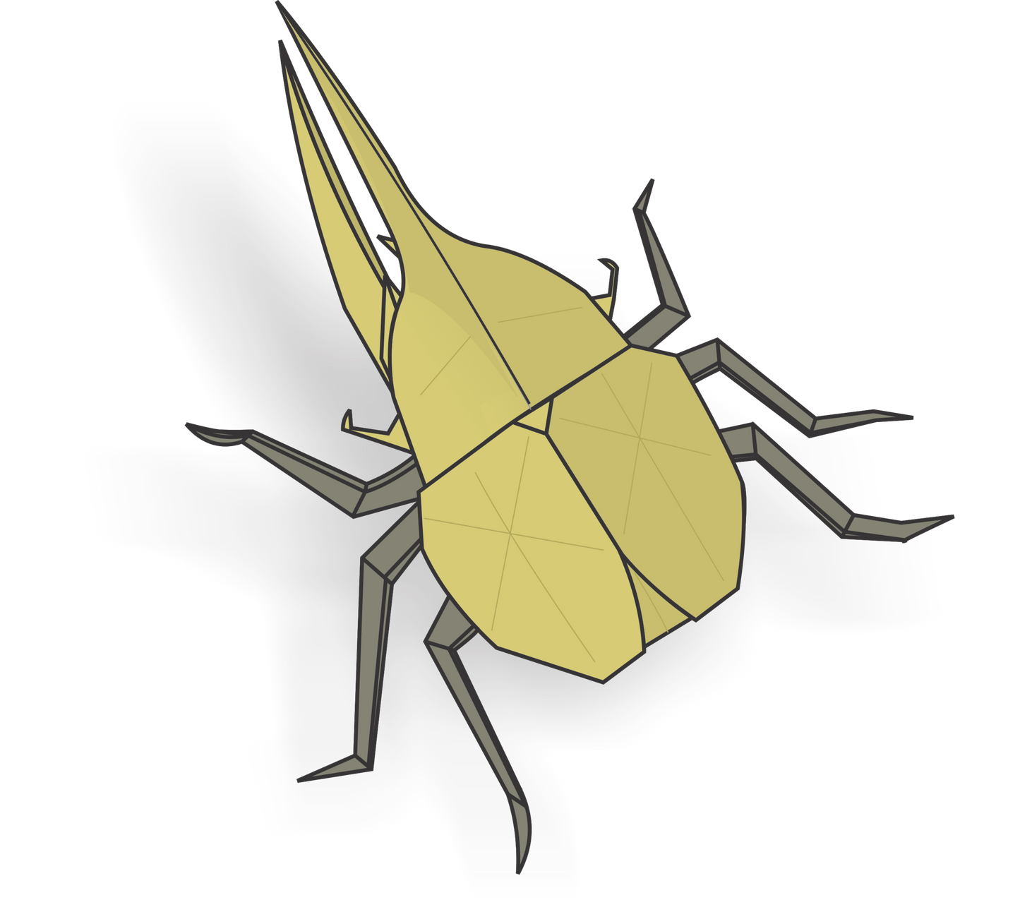 Origami Hercules Beetle Instruction Diagram - Origami Beetle Ebook