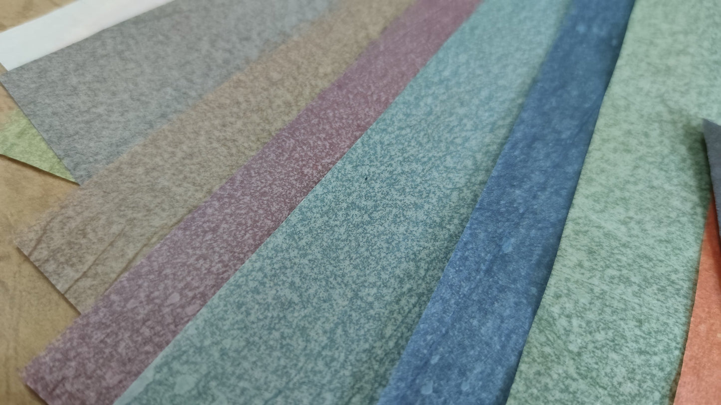 COMBO OF PAPYRUS PAPER B1 (13 COLORS)- Thin Paper 30gsm - Origami paper, gift wrapping.