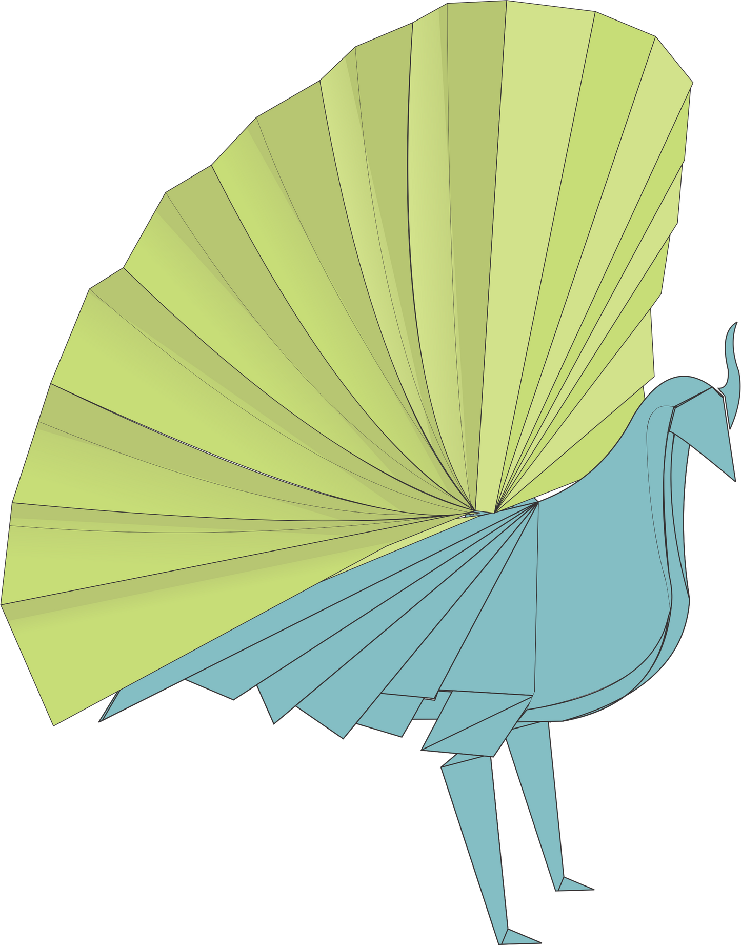 Origami Peacock Instruction Diagram - Origami Peacock Ebook