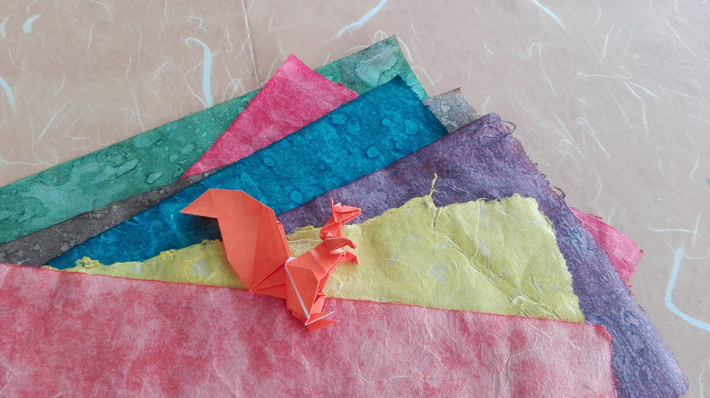 VIETNAMESE DÓ LOANG - Traditional splattered dó - Calligraphy paper