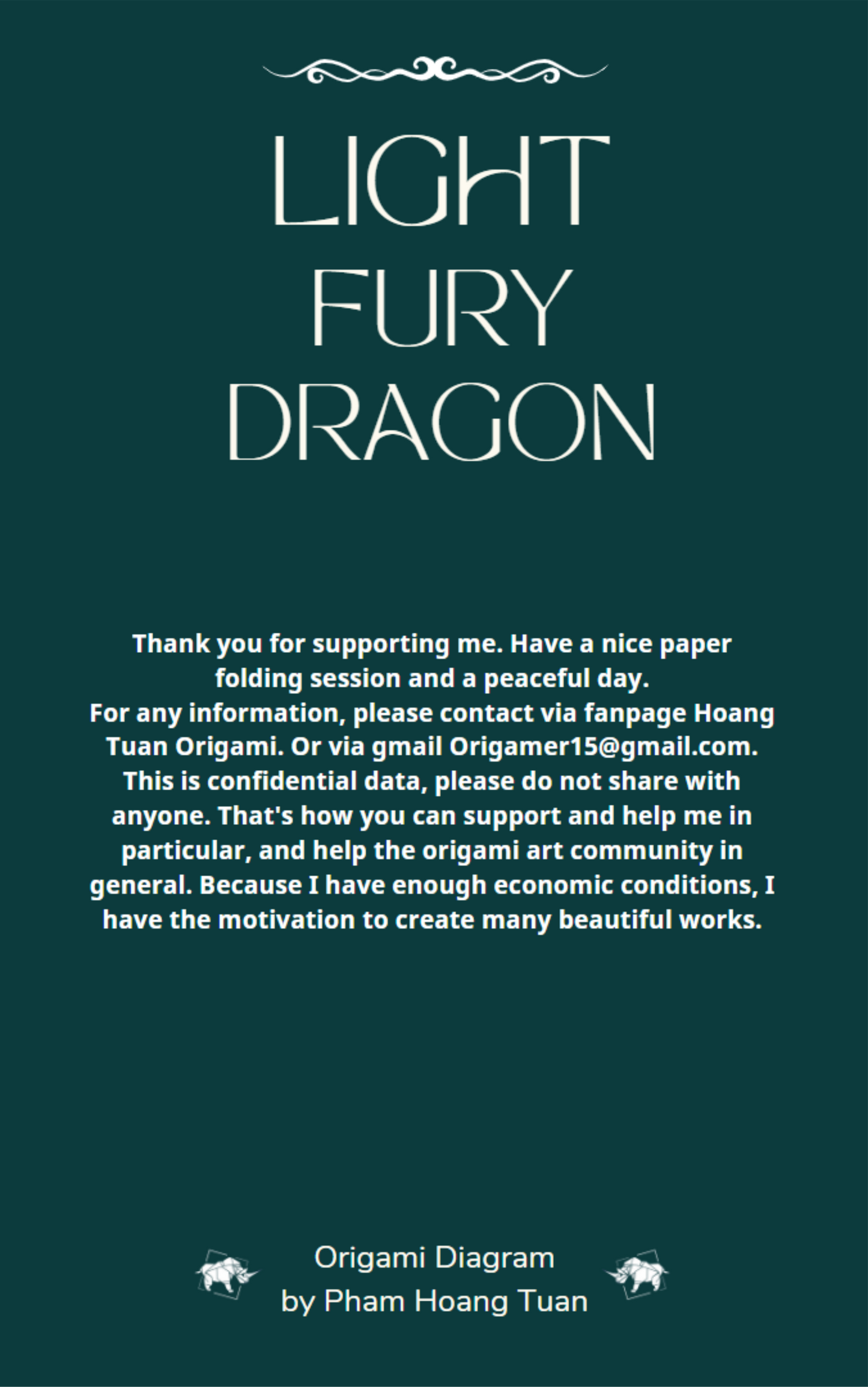 Origami Dragon Instruction Diagram - Origami Light Fury Dragon Ebook