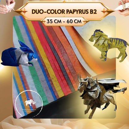 PACK OF 20 DUO PAPYRUS B2 60x60cm- Origami Duo paper 50 gsm