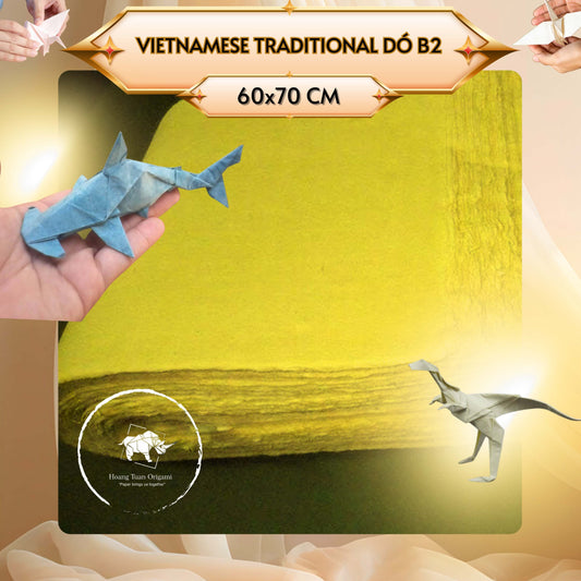 VIETNAMESE TRADITIONAL DÓ B2 - Vietnamese Fiber Dó paper 55gsm - Calligraphy paper