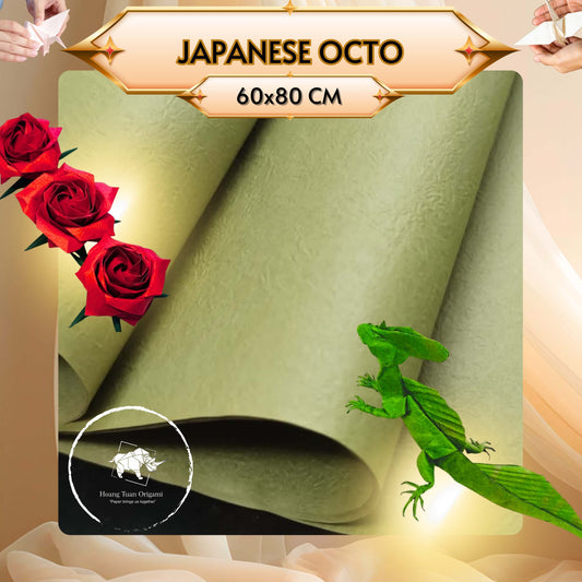 JAPANESE OCTO PAPER - Origami thin wrinkle paper - gift wrapping