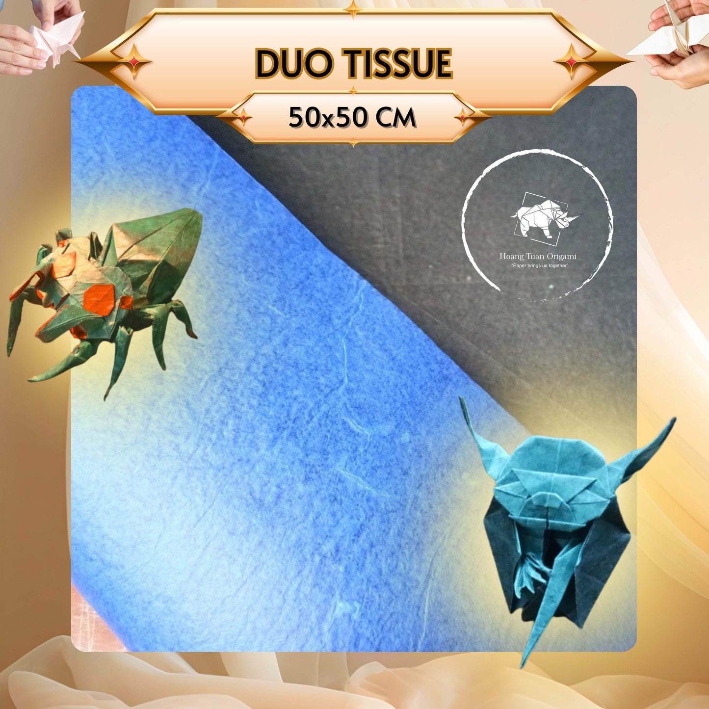 DUO TISSUE PAPER- Duo Color Tissue - Origami Duo Paper