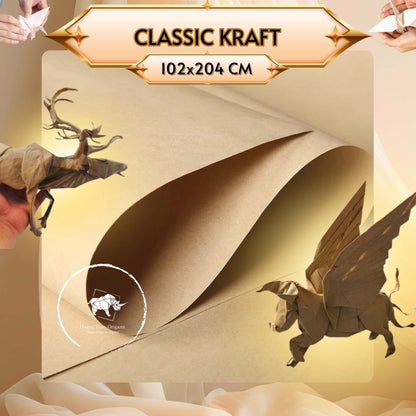 CLASSIC KRAFT 41x41 INCHES - BIG SIZE KRAFT PAPER 100X100CM