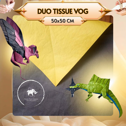 PACK OF 20 DUO TISSUE VOG PAPER - Duo color origami paper - Gift wrapping