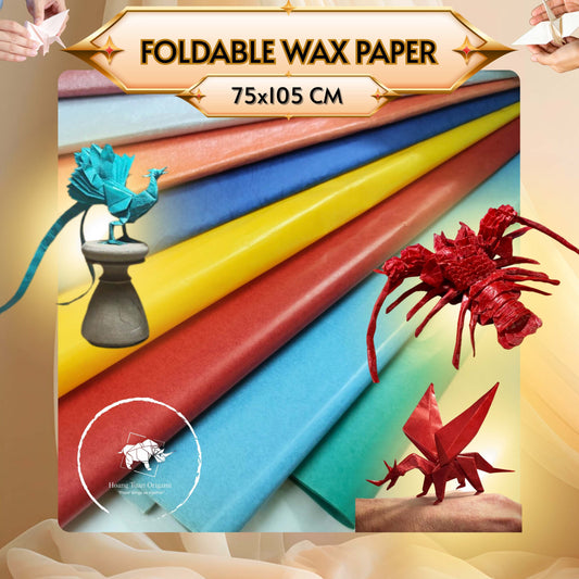 FOLDABLE WAX PAPER- Oil paper - Origami paper.