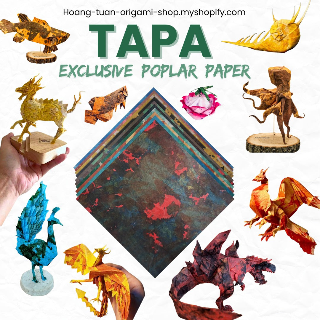 PACK OF DUO TAPA PAPER 60x60cm - Duo Duong Tapa Origami paper