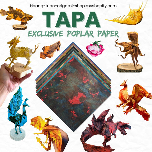 PACK OF DUO TAPA PAPER 60x60cm - Duo Duong Tapa Origami paper