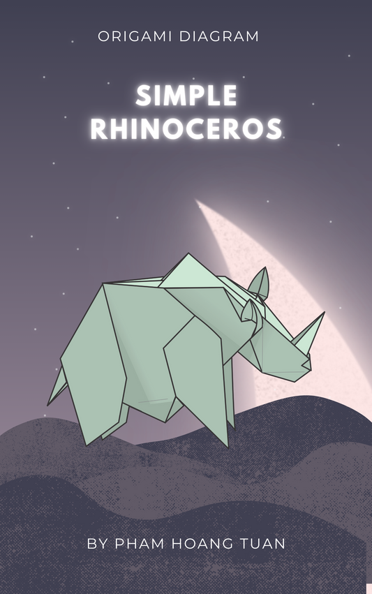 Origami Simple Rhino Instruction Diagram - Origami Rhinoceros Ebook