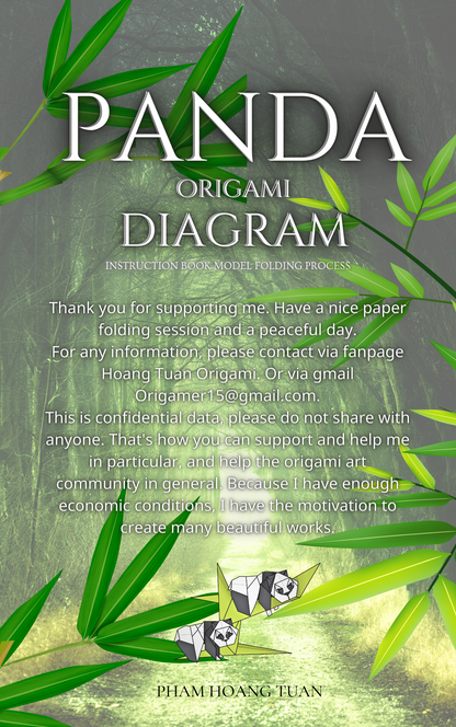 Origami Panda Instruction Diagram - Origami Panda Ebook