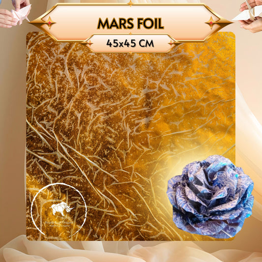 MARS FOIL - The exclusive Origami Paper, strong foil + tissue layer.