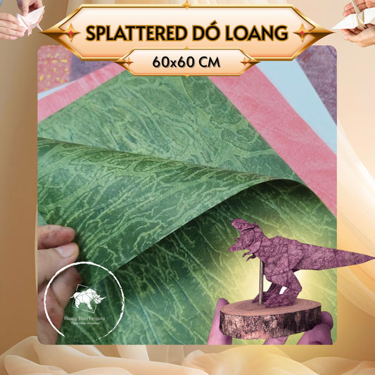 PACK OF 13 VIETNAMESE DÓ LOANG  - Traditional splattered dó - Calligraphy paper