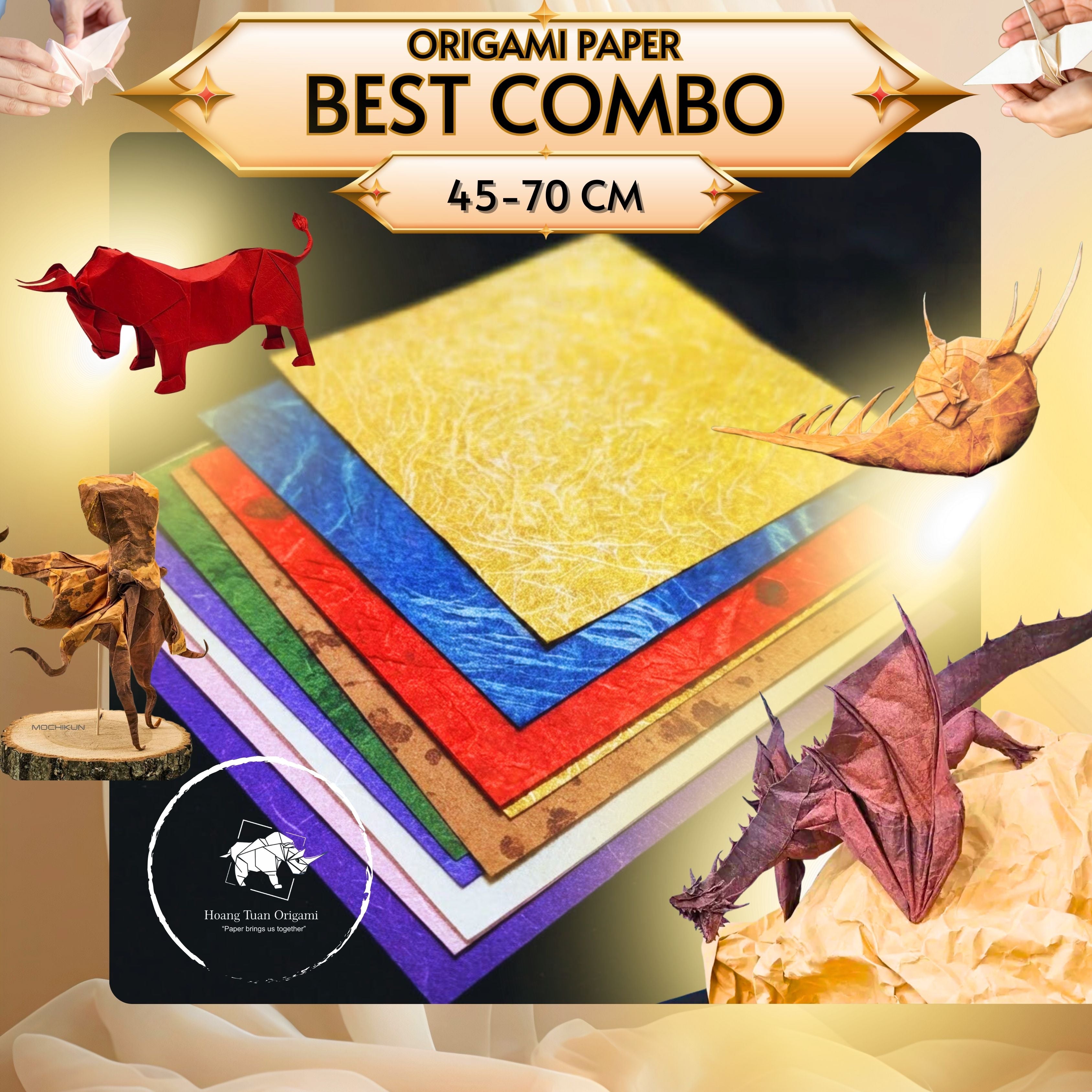 BEST COMBO - SELECTED ORIGAMI PAPER PACK. – Hoang Tuan Origami Shop