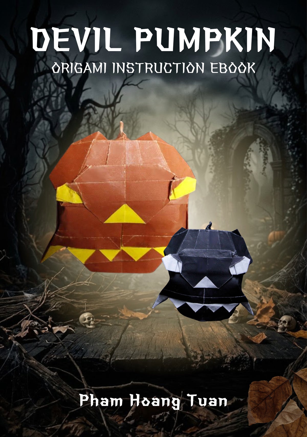 Origami Devil Pumpkin Instruction - Halloween Devil Pumpkin Tutorial