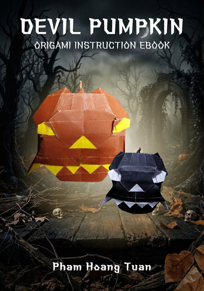 Origami Devil Pumpkin Instruction - Halloween Devil Pumpkin Tutorial