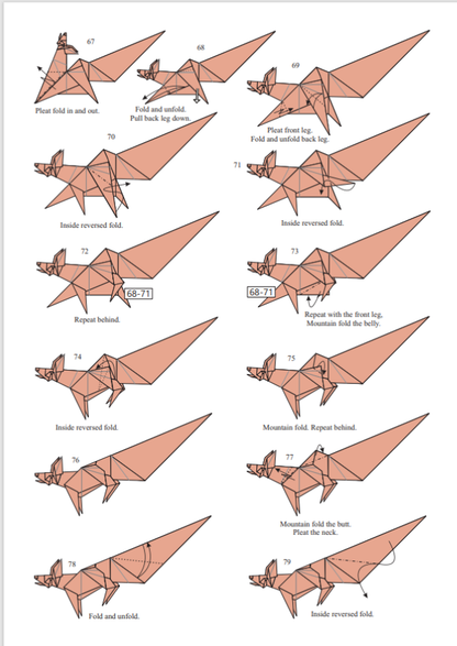 Origami Fennec Fox Instruction Diagram - Origami Desert Fox Ebook