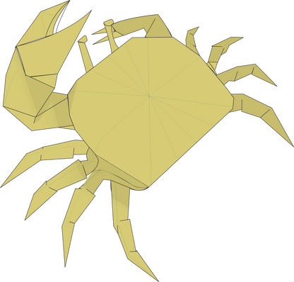 Origami Fildler Crab Instruction Diagram - Origami Fildler Crab Ebook