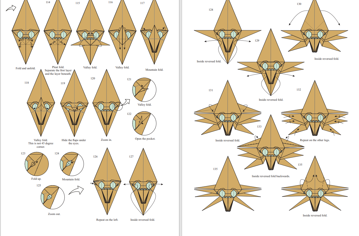 Origami Shelob Spider Instruction Diagram - Origami Spider Ebook Diagram