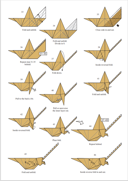 Origami Squirrel Instruction Diagram - Origami Squirrel Ebook