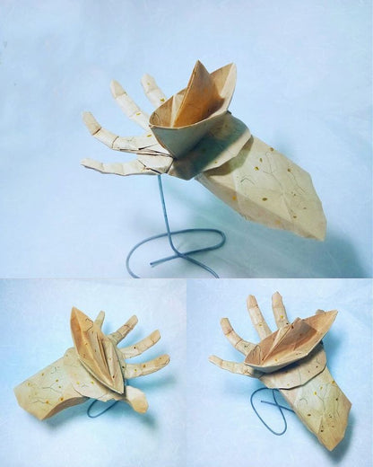 Origami Hand Instruction Diagram - Hand and boat Ebook- Origami boat on hand