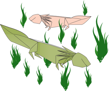 Origami Axolotl Diagram Instruction - Axolotl Salamander Ebook