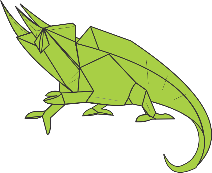 Origami Chameleon Instruction Diagram - Jackson's Chameleon Ebook