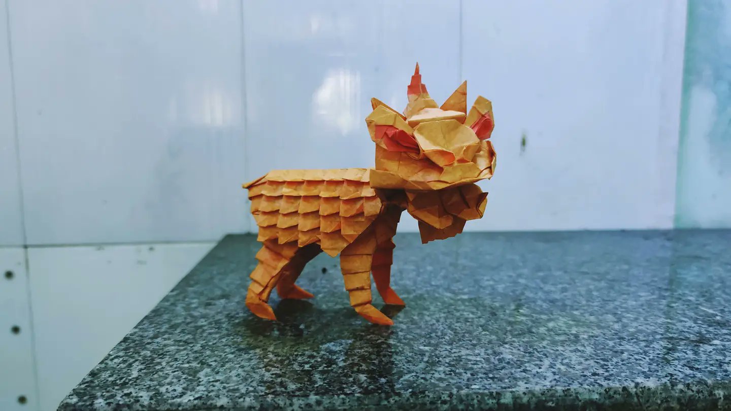 Origami Qilin Instruction Diagram - Lion Dancing Ebook