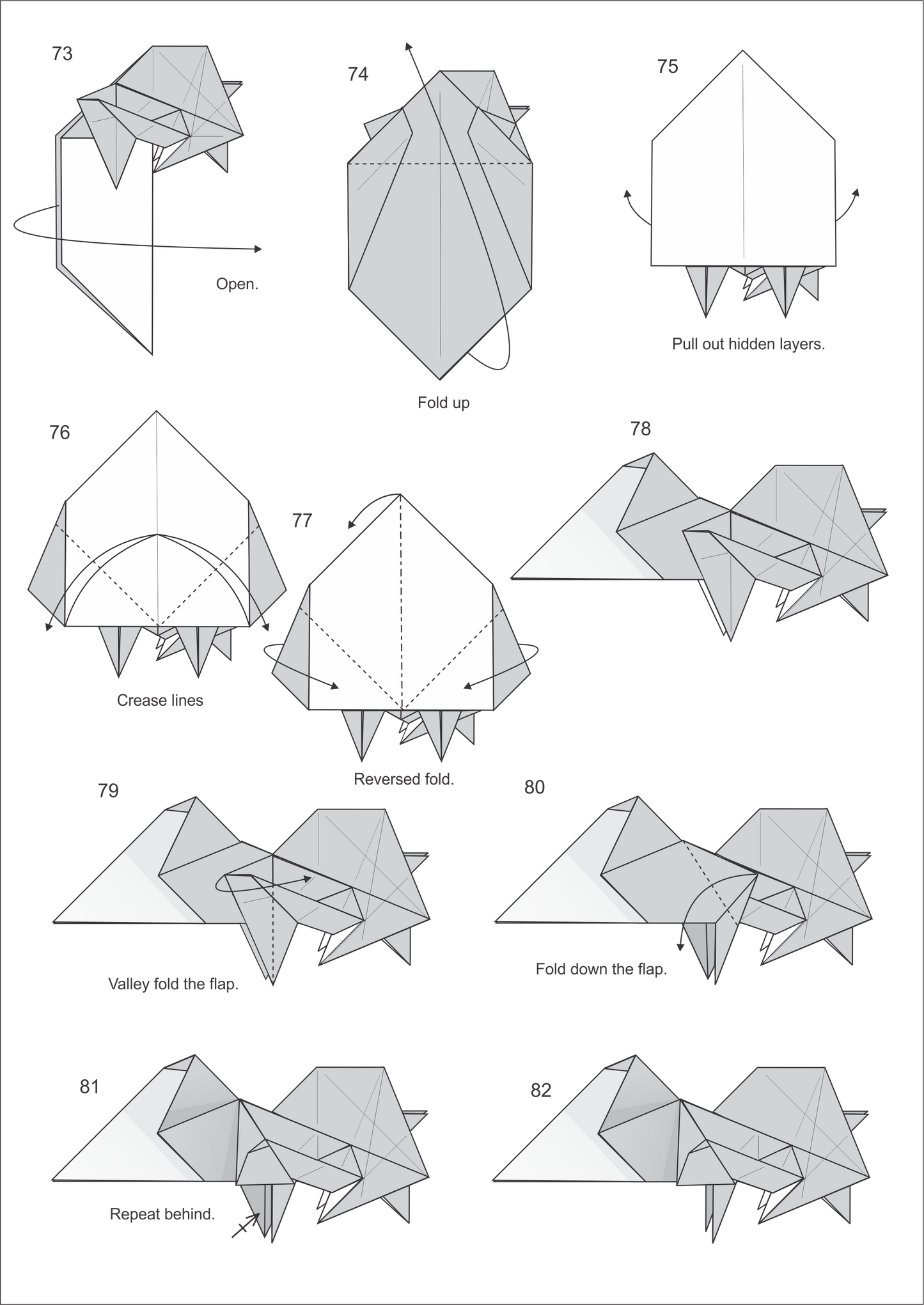 Origami Goldfish Instruction Diagram - Origami Ebook