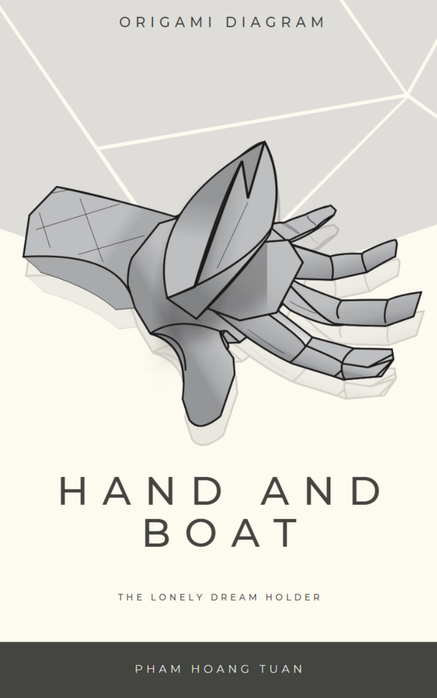 Origami Hand Instruction Diagram - Hand and boat Ebook- Origami boat on hand