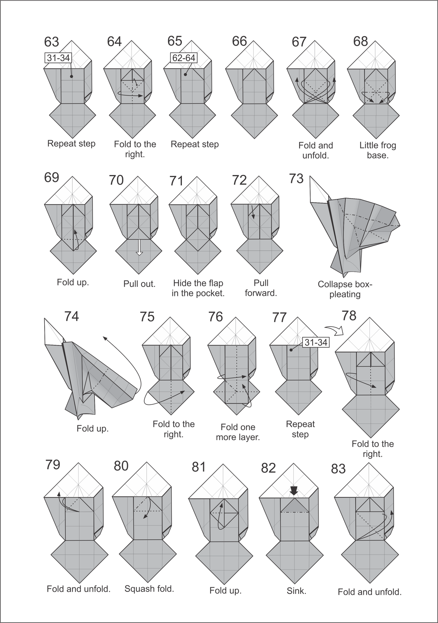 Origami Hand Instruction Diagram - Hand and boat Ebook- Origami boat on hand