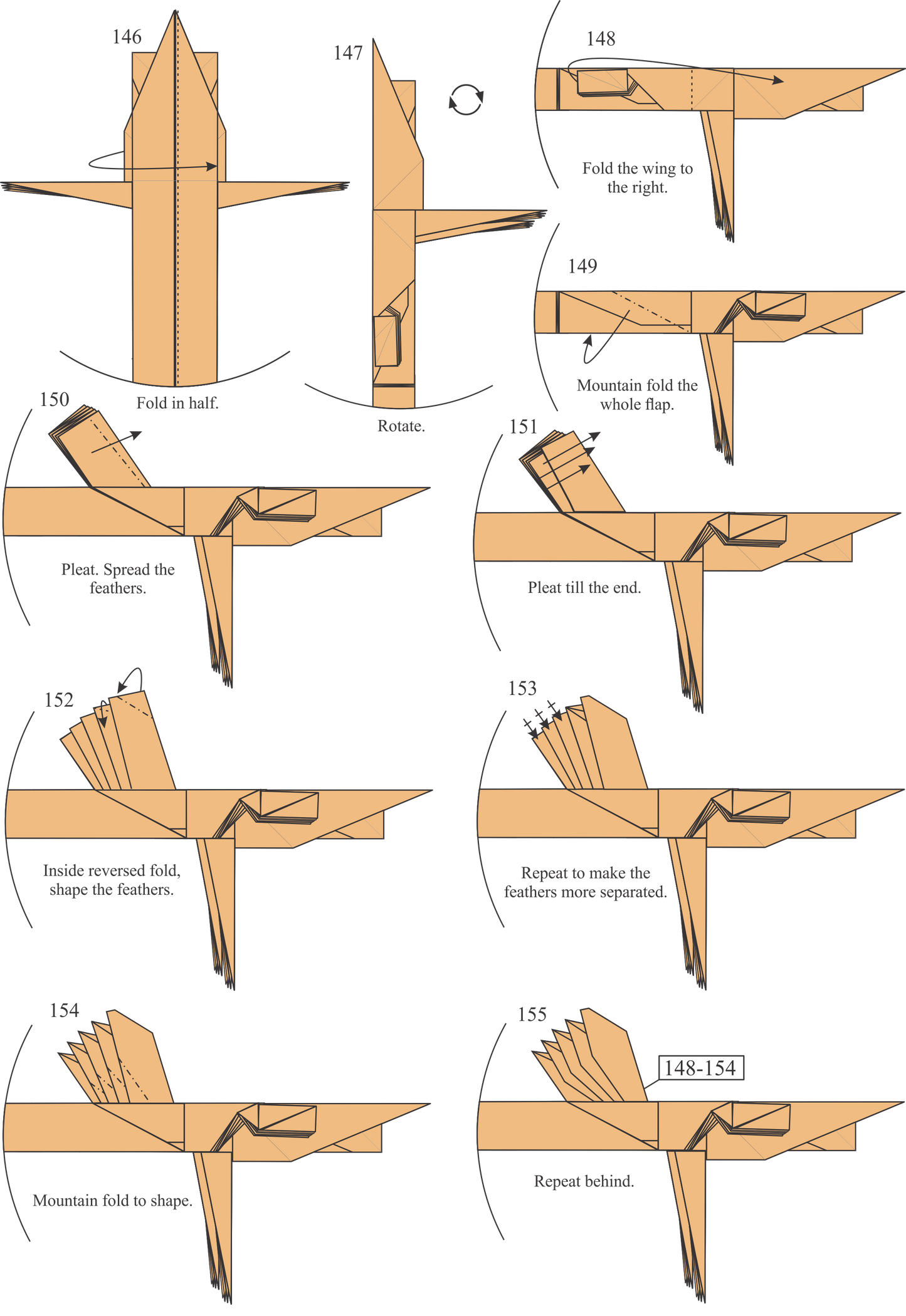 Origami Heaven Bird Instruction Diagram - Bird of Paradise Ebook