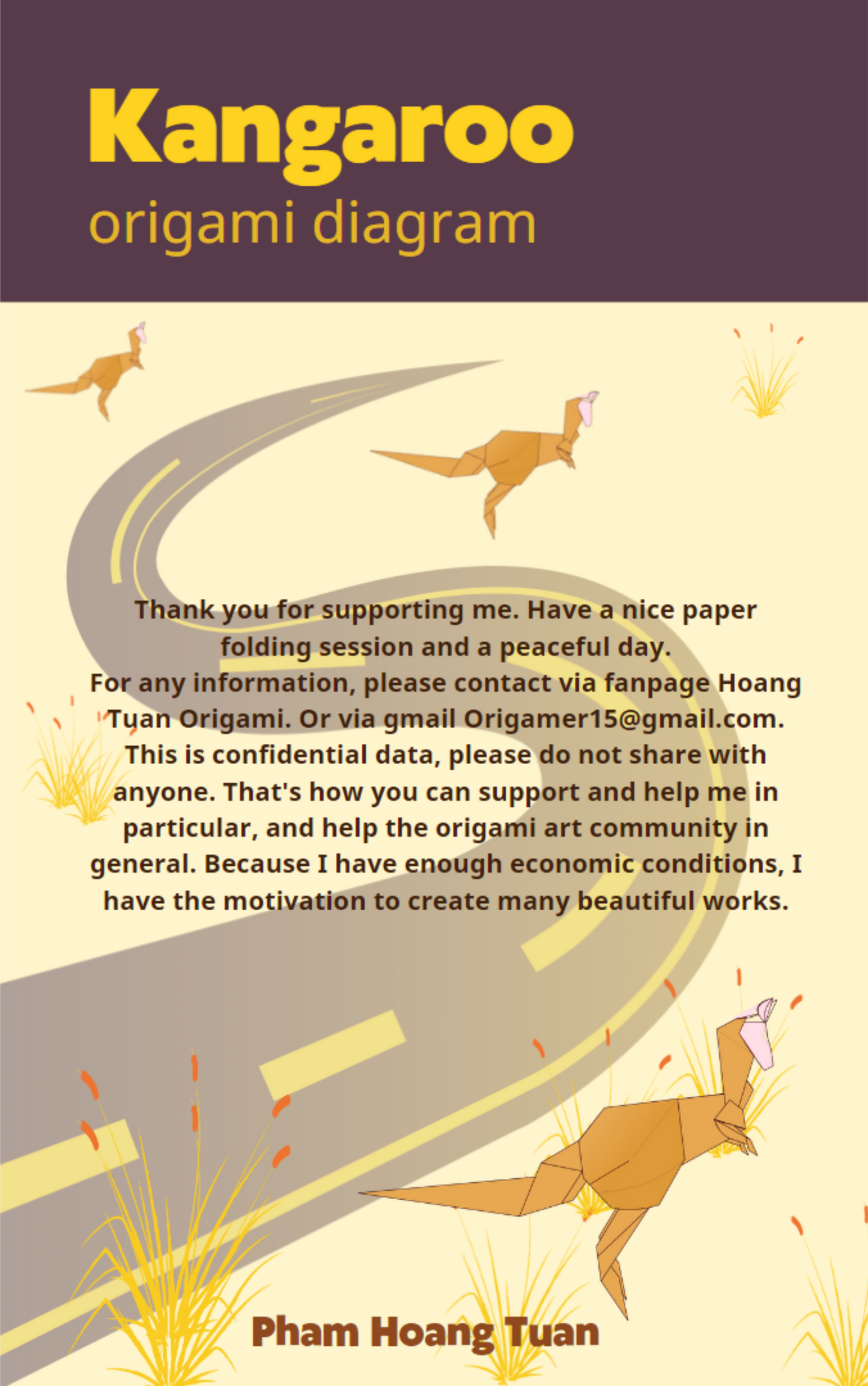 Origami Kangaroo Instruction Diagram - Kangaroo Ebook