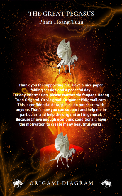 Origami Pegasus Instruction Diagram - Pegasus Ebook