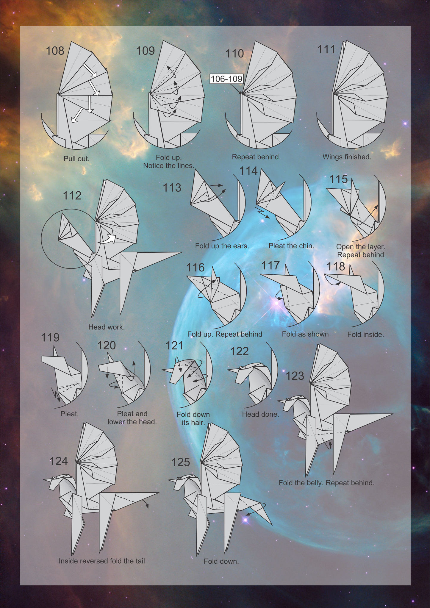 Origami Pegasus Instruction Diagram - Pegasus Ebook