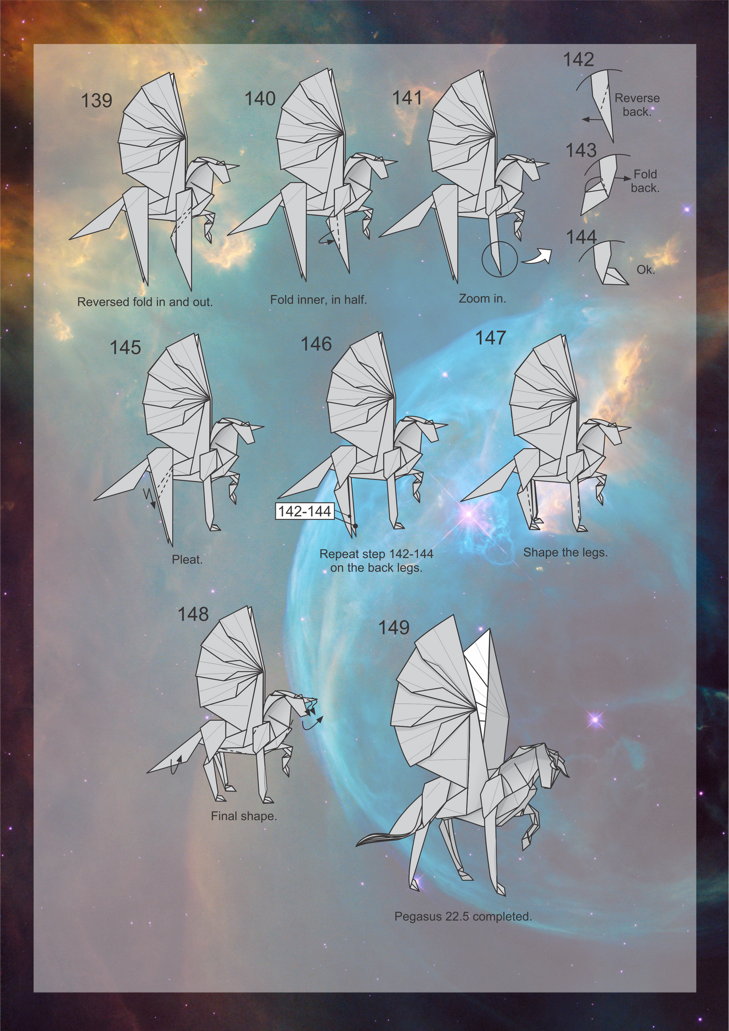 Origami Pegasus Instruction Diagram - Pegasus Ebook