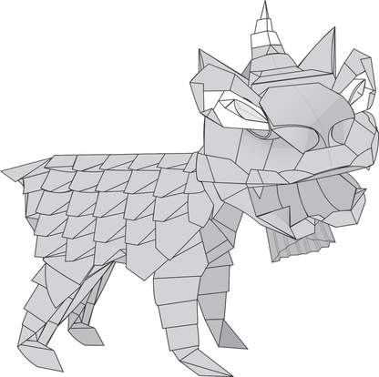 Origami Qilin Instruction Diagram - Lion Dancing Ebook