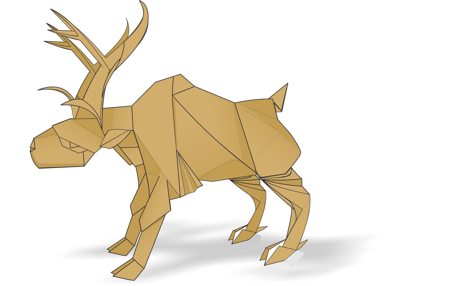 Origami Reindeer Instruction Diagram - Origami Deer Ebook