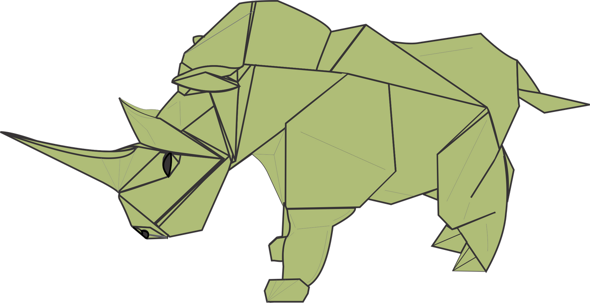 Origami Rhino Diagram Instruction - Origami Rhinoceros Ebook – Hoang ...